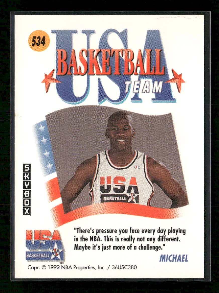 1991-92 SkyBox Michael Jordan #534 - Image 2