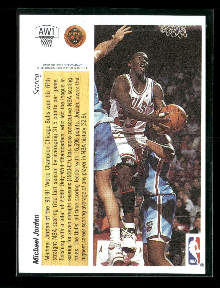 1991-92 Upper Deck Award Winner Holograms Michael Jordan #AW1 - Image 2