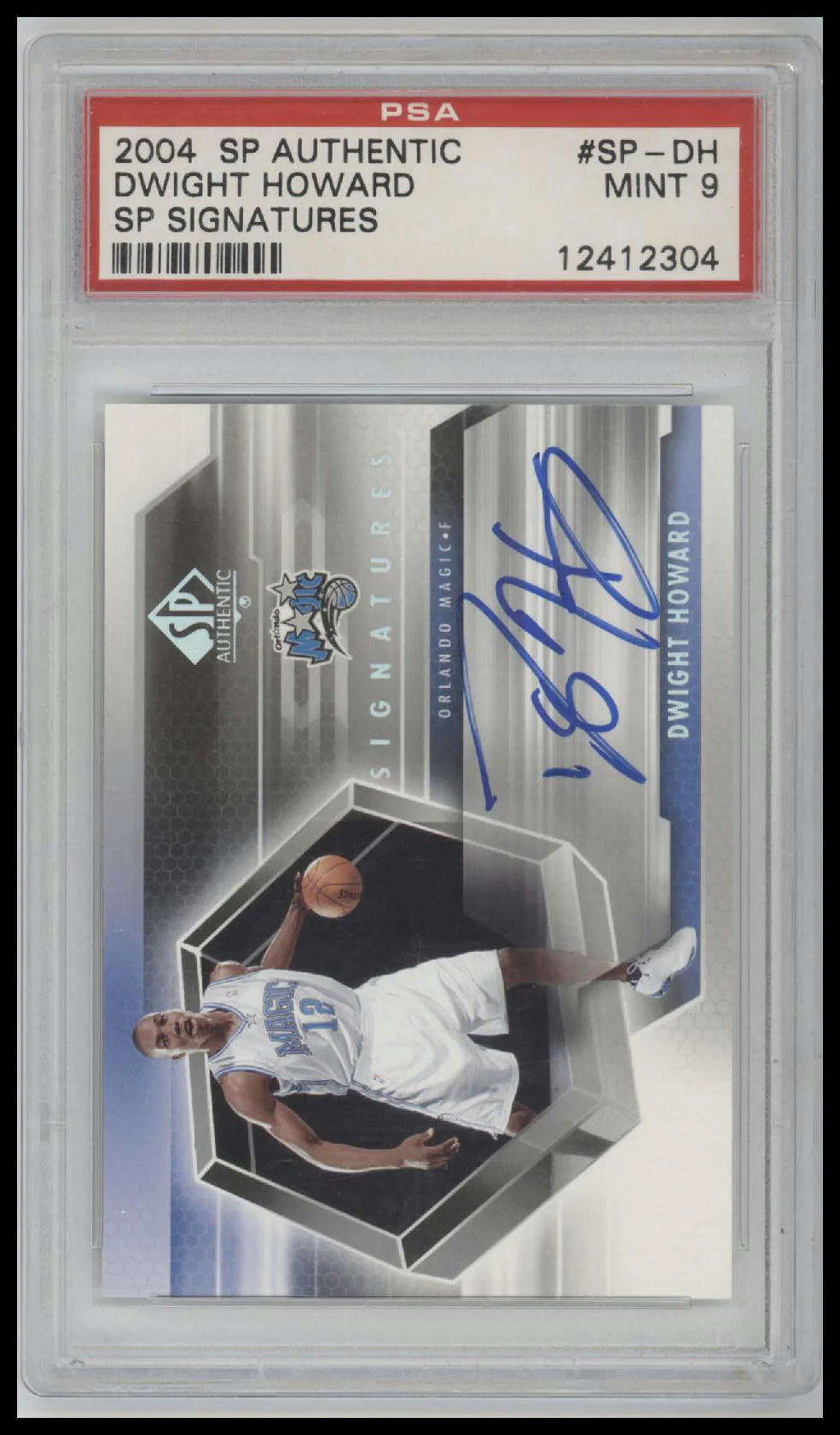 2004 Sp Authentic Sp Signatures Sp Signatures Dwight Howard 9 PSA #SP-DH
