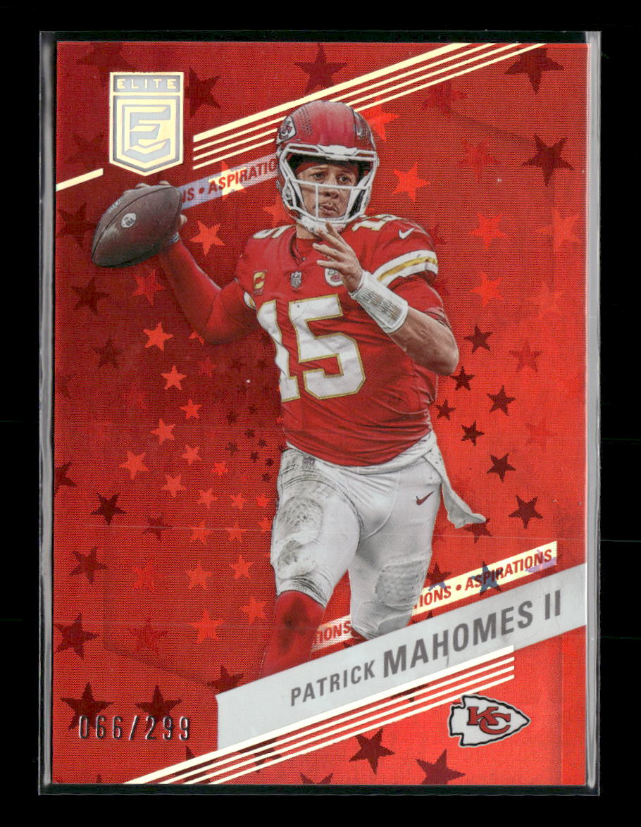 2023 Donruss Elite Red Color Match #/299 Patrick Mahomes #83