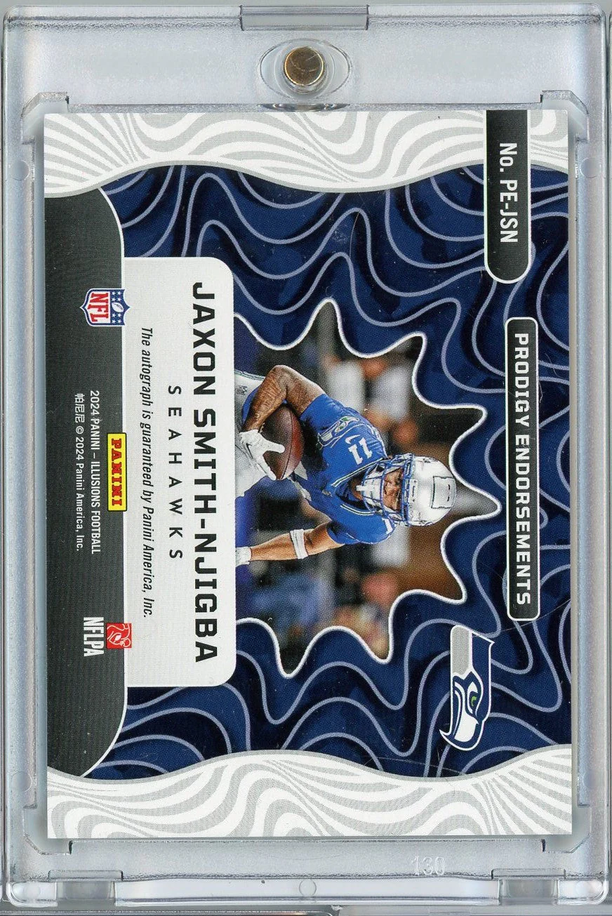 2024 Panini Illusions Jaxon Smith-Njigba #PEJSN /99 Auto Football Card - Image 2