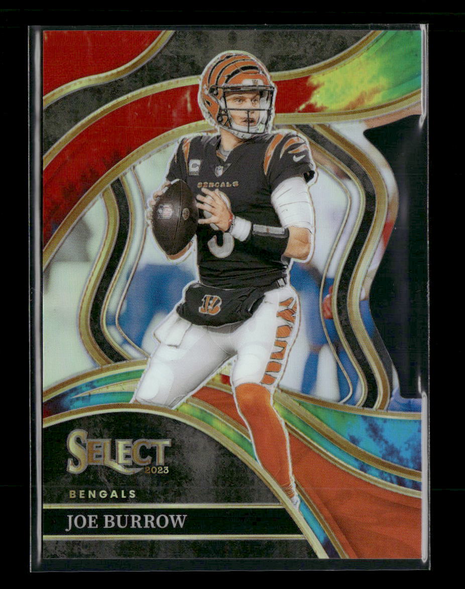 2023 Panini Select Tie-Dye Prizms Die Cuts Joe Burrow #/25 #256