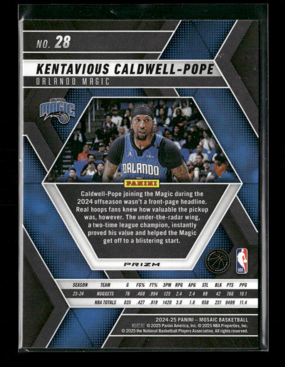 2024-25 Panini Mosaic Genesis Mosaic Kentavious Caldwell-Pope #28 - Image 2