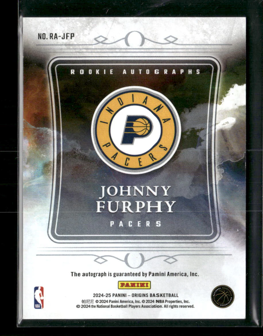 2024-25 Panini Select Origins Rookie Autographs Pink Johnny Furphy #/25 #RA-JFP - Image 2