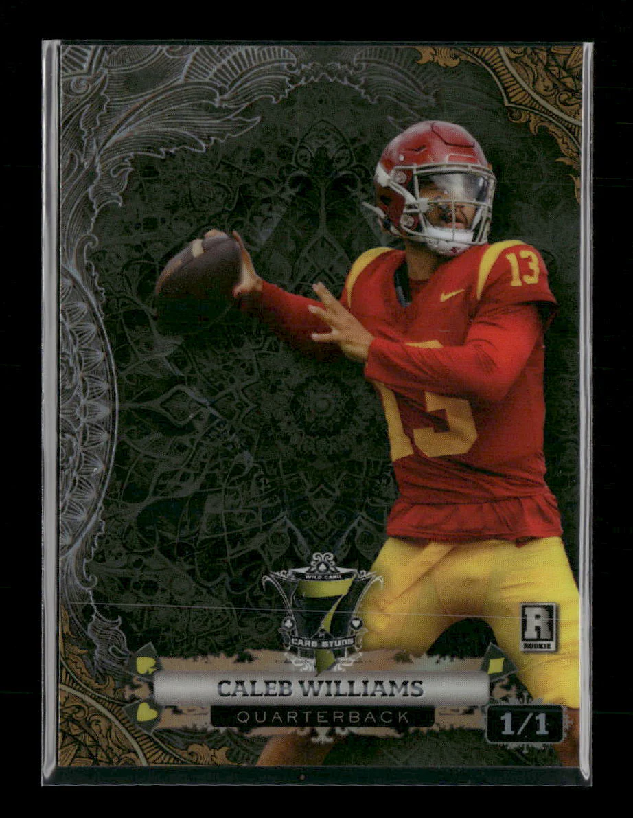2024 Wild Card Diamond Flourishes Rainbow Black Caleb Williams #/1 #P7CFD-CW2
