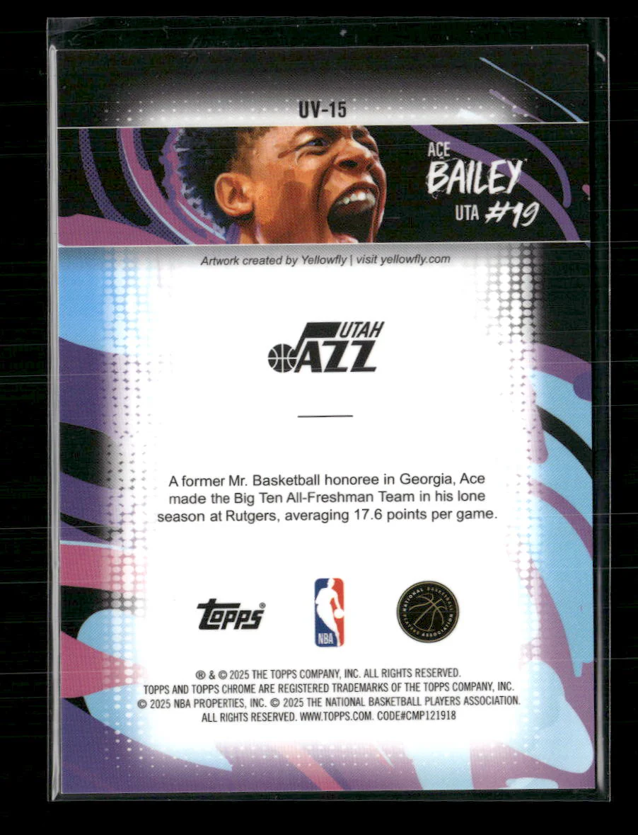 2025-26 Topps Chrome Ultra Violet All-Stars Ace Bailey #UV-15 - Image 2