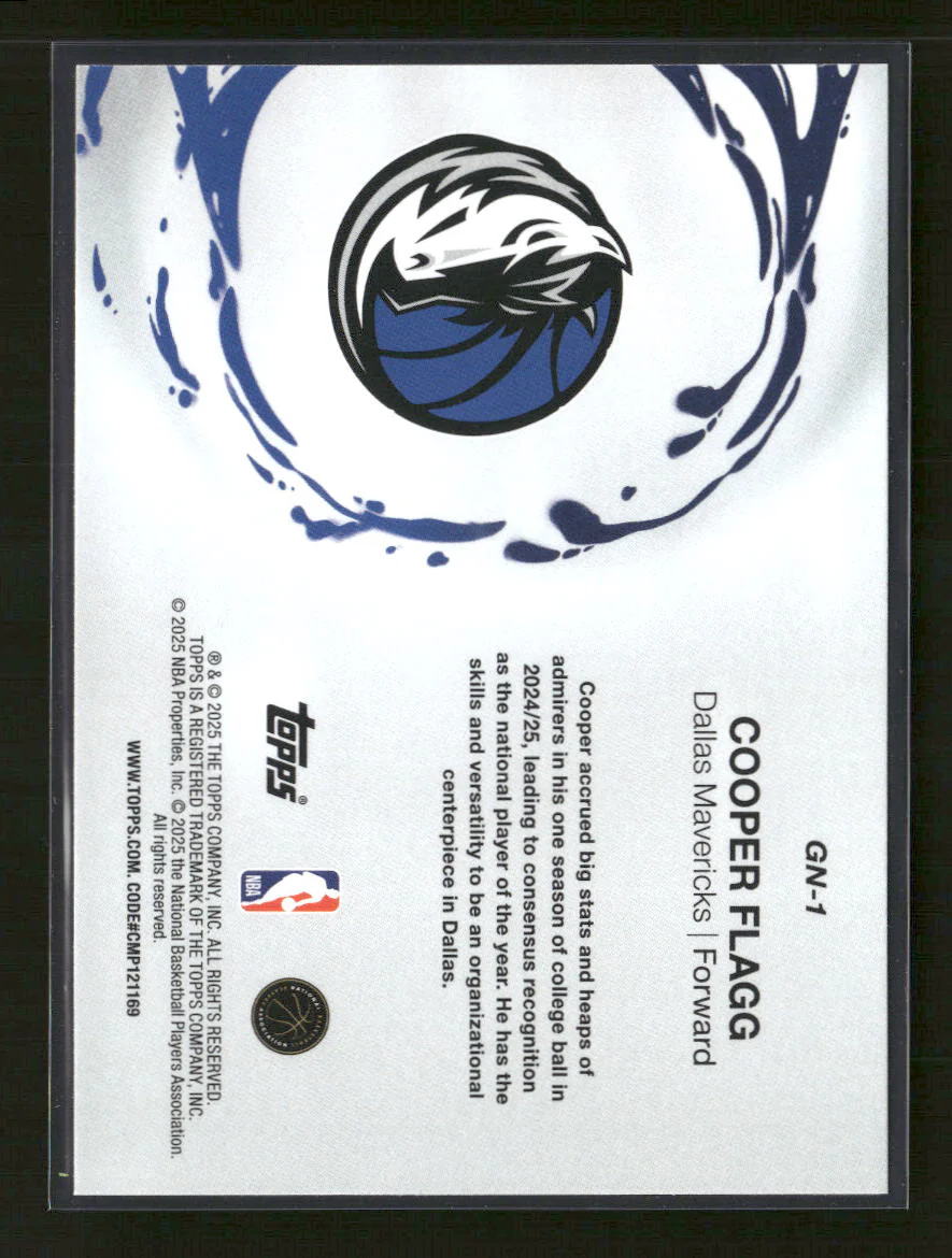 2025-26 Topps Generation Now Cooper Flagg #GN-1 - Image 2