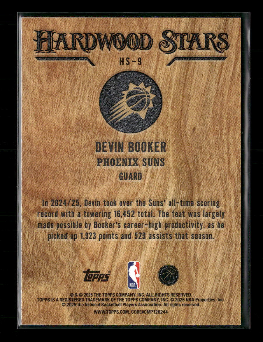 2025-26 Topps Hardwood Stars Devin Booker #HS-9 - Image 2