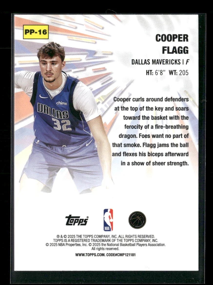 2025-26 Topps Power Players Cooper Flagg #PP-16 - Image 2