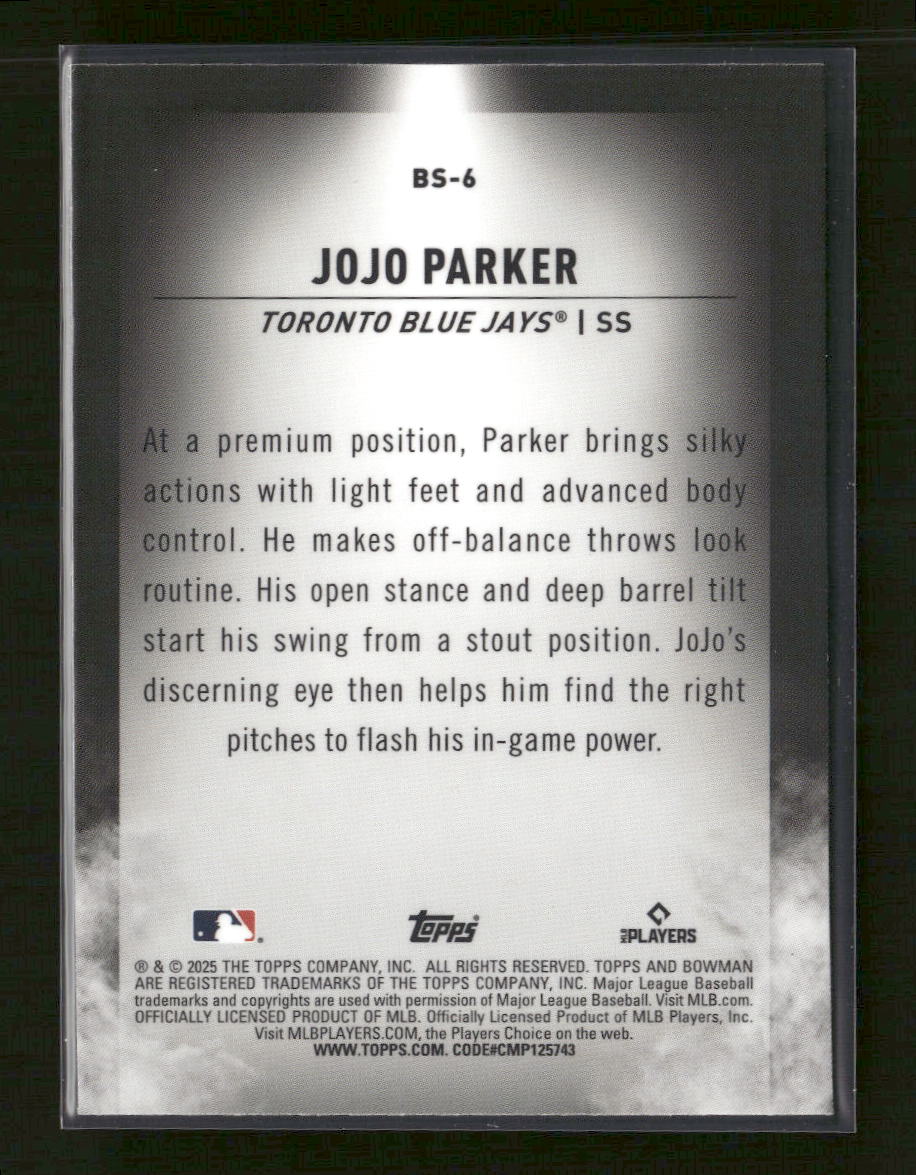 2025 Bowman Draft Bowman Spotlights JoJo Parker #BS-6 - Image 2