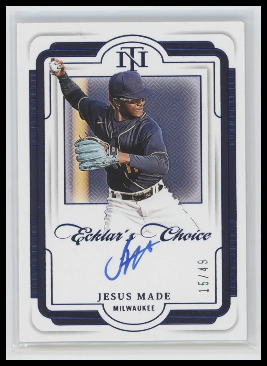 2025 National Treasures Ecklar’s Choice Auto Blue Jesus Made #/49 #EC-JMD