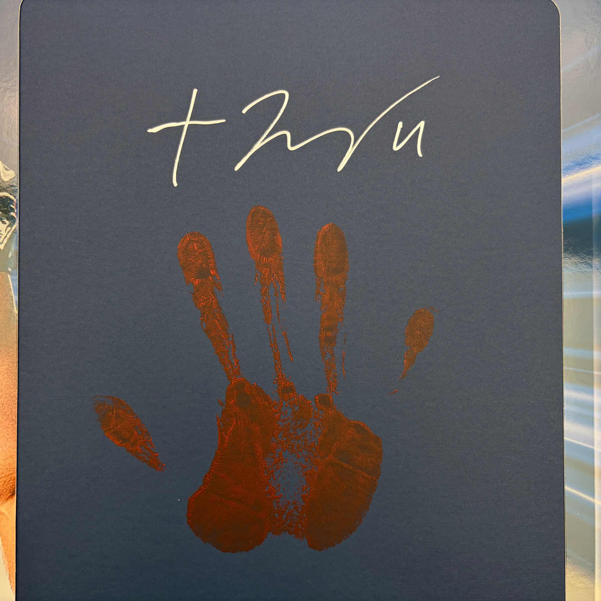 2025 Panini Instant Impressions NFL TreVeyon Henderson #II-13 18x24 Hand Print Autographed Auto /10 New England Patriots Rookie RC Oversized Football Card - Image 2