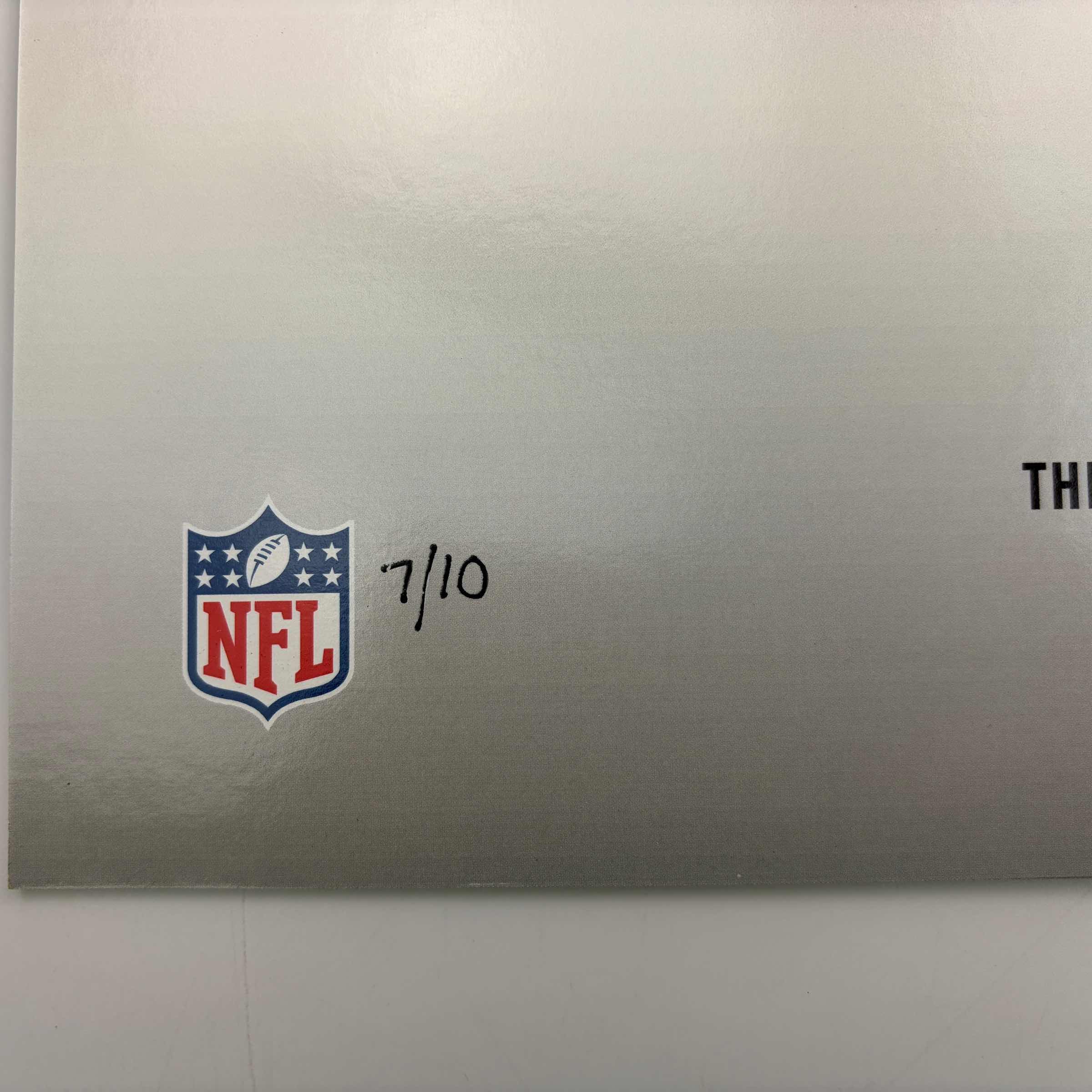 2025 Panini Instant Impressions Tetairoa McMillan #II-13 18x24 Hand Print Autographed Auto /10 Carolina Panthers Rookie RC Oversized Football Card - Image 4