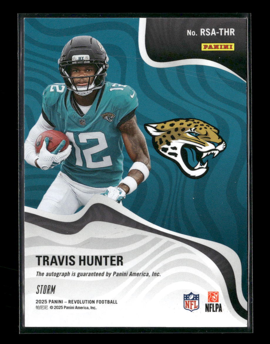 2025 Panini Revolution Revolution Signatures Storm Travis Hunter Auto #RSA-THR - Image 2