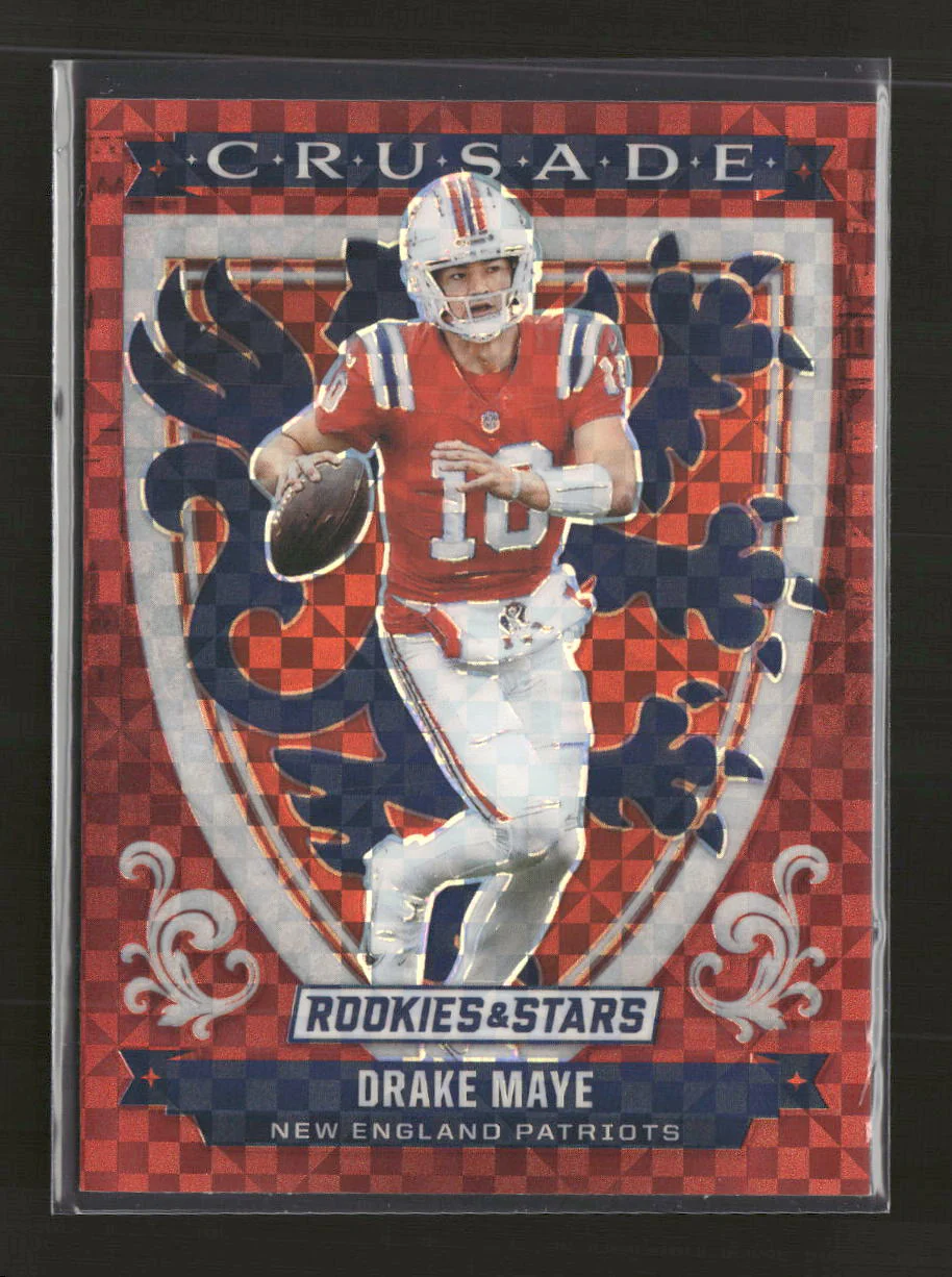 2025 Panini Rookies & Stars Crusade Red Plaid Drake Maye #29