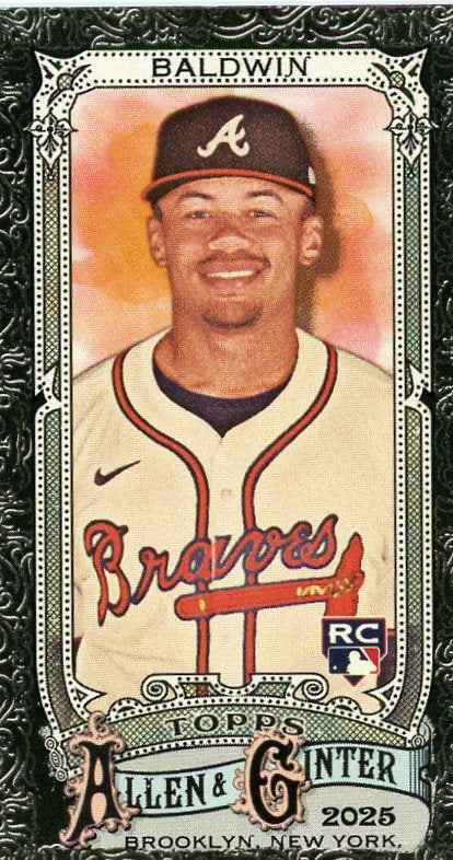 2025 Topps Allen & Ginter Mini Black Border Drake Baldwin Rookie #135