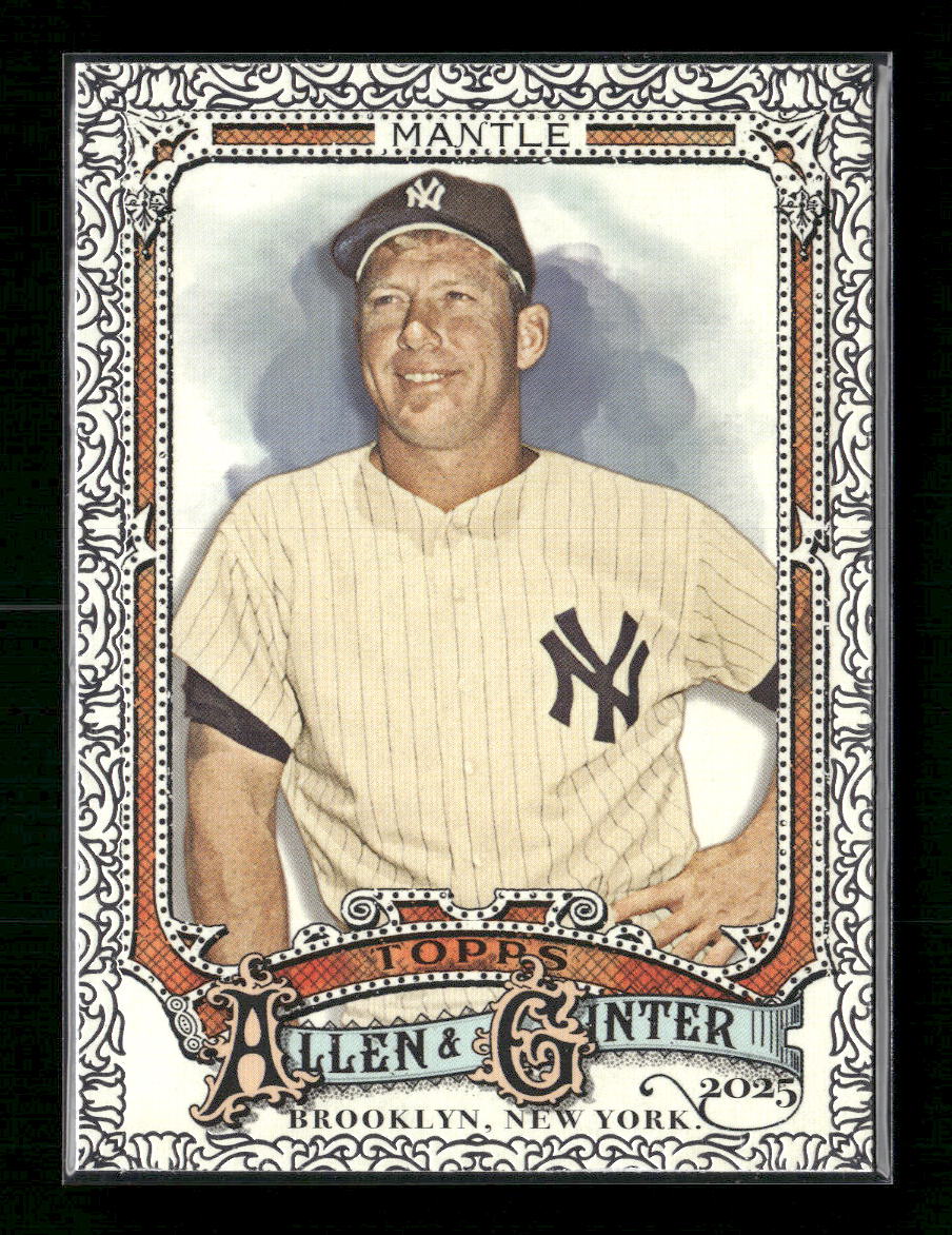 2025 Topps Allen & Ginter Silver Foil Filigree Mickey Mantle #19
