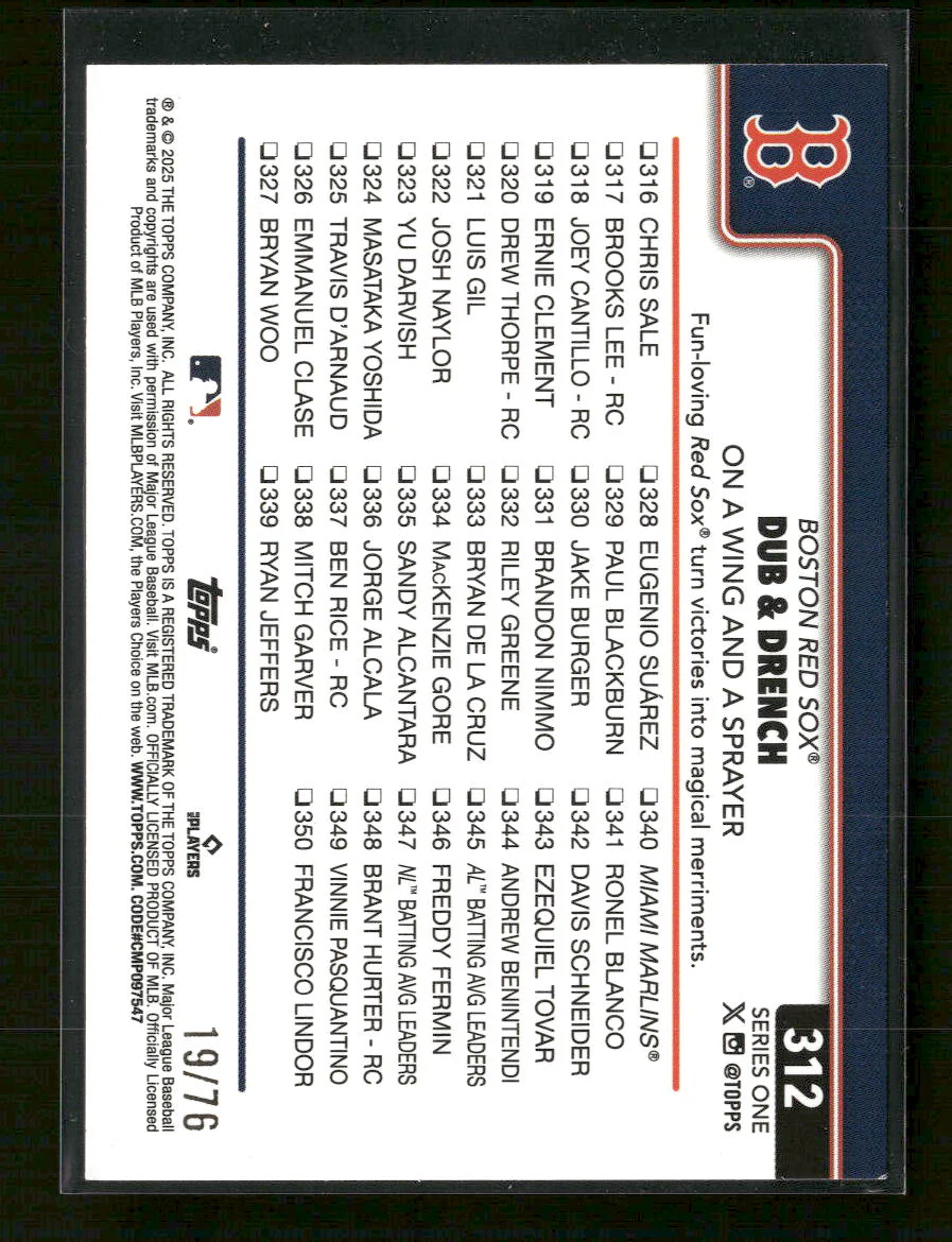 2025 Topps Independence Day Dub & Drench: On a Wing and a Sprayer #312 - Image 2