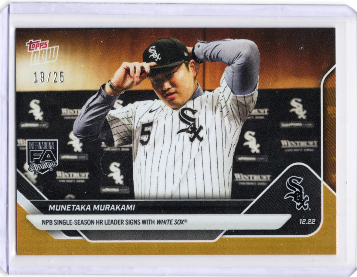 2025 Topps Now Munetaka Murakami #OS11 Orange Foil /25 Chicago White Sox Rookie RC Baseball Card