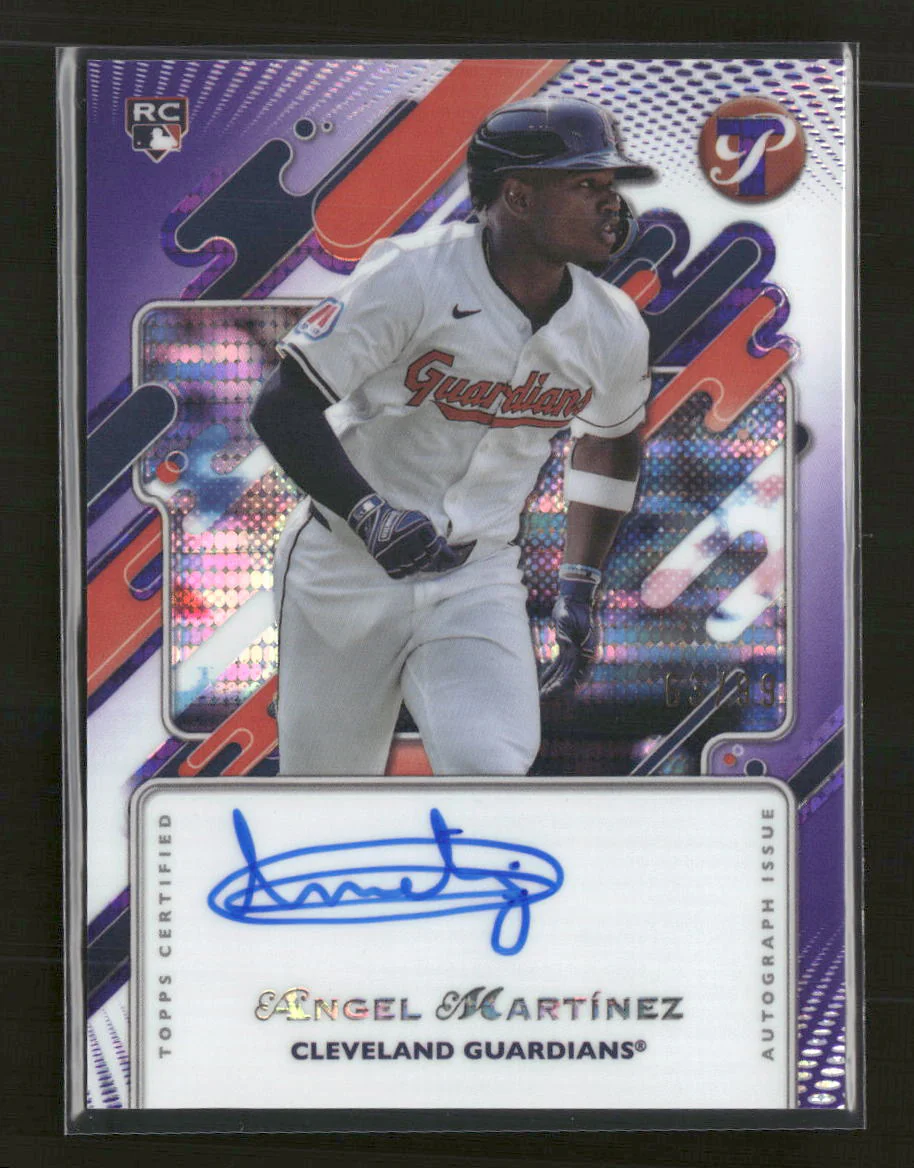2025 Topps Pristine Purple Refractor Angel Martínez #/99 Auto #PA-AMA