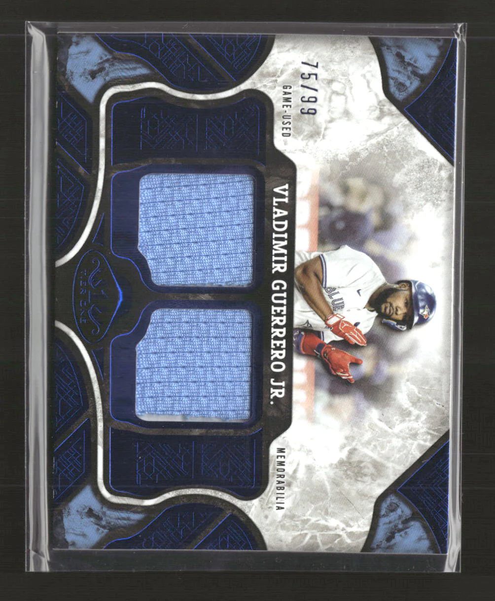 2025 Topps Tier One Tier One Relics Blue Dual Vladimir Guerrero Jr. #/99 #T1R-VG