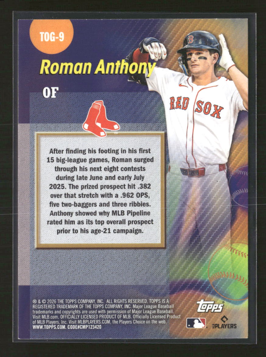 2026 Topps Titans of the Game Roman Anthony #TOG-9 - Image 2
