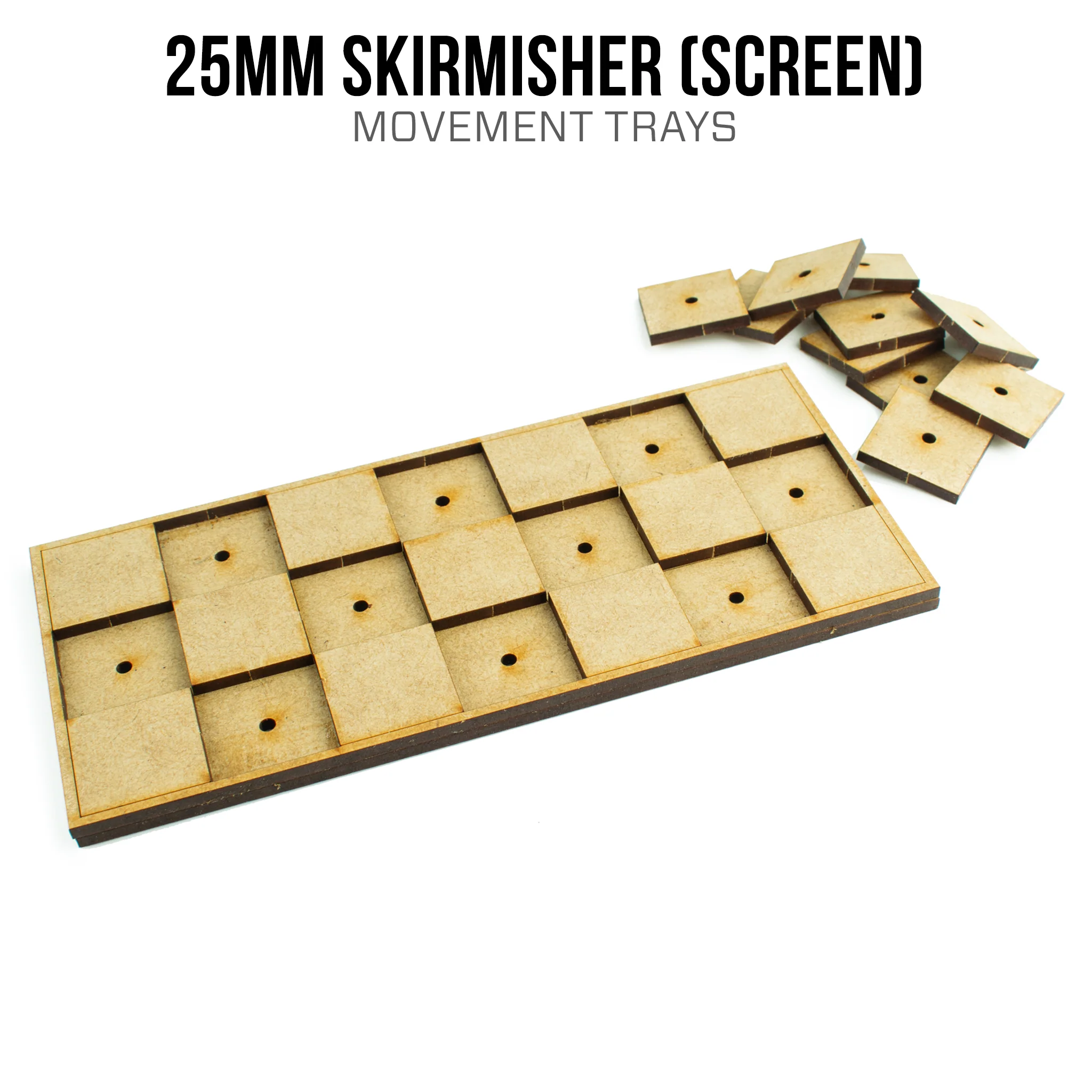 25mm Skirmisher (Screen) Movement Trays - Image 2