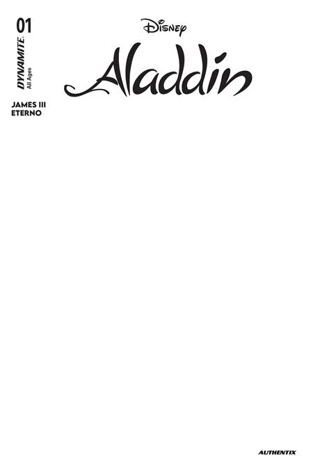 Aladdin #1 E Blank Authentix Variant (05/06/2026) Dynamite