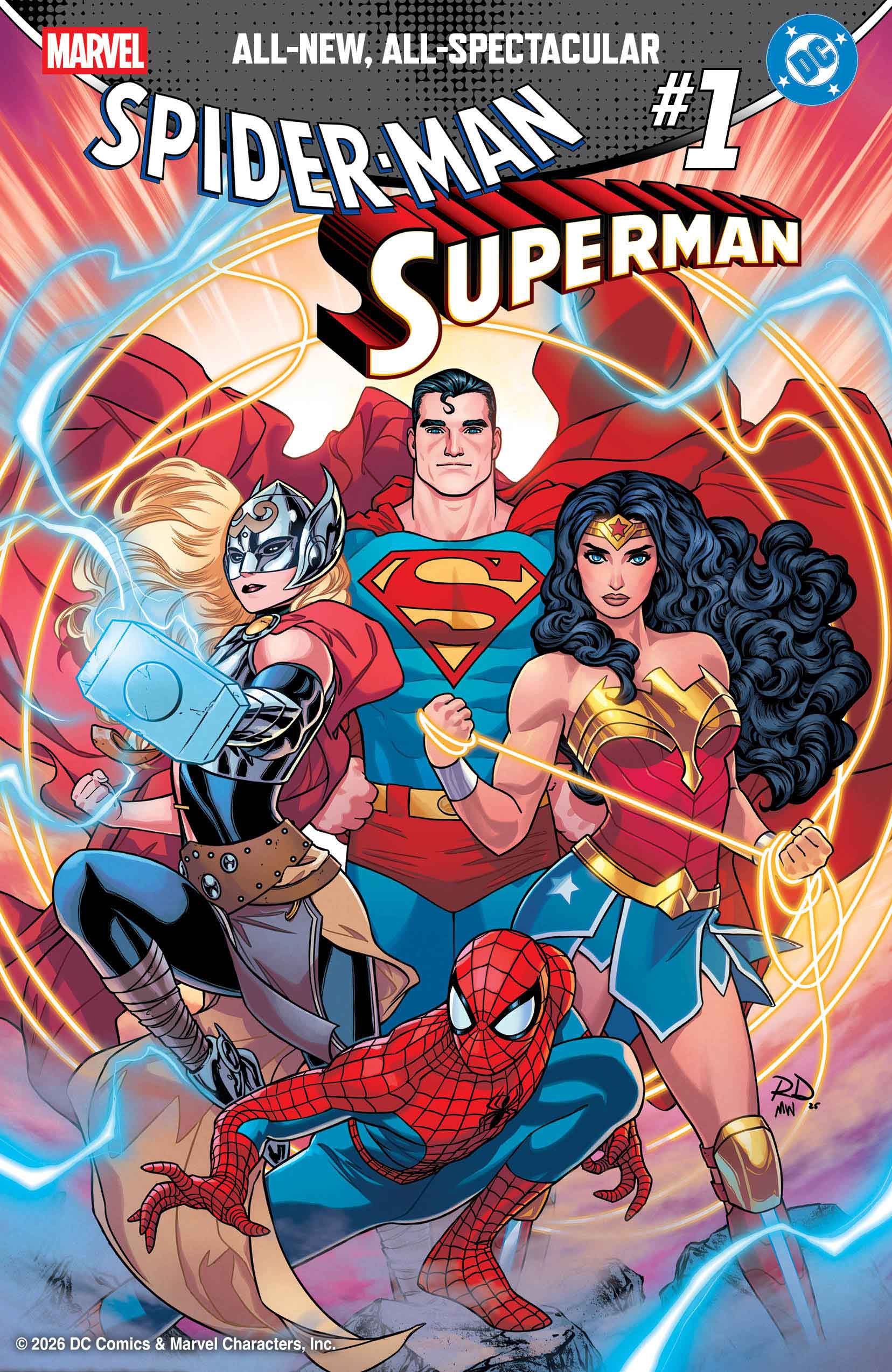 Marvel Dc Spider-Man Superman #1 N Russell Dauterman Variant (04/22/2026) Marvel