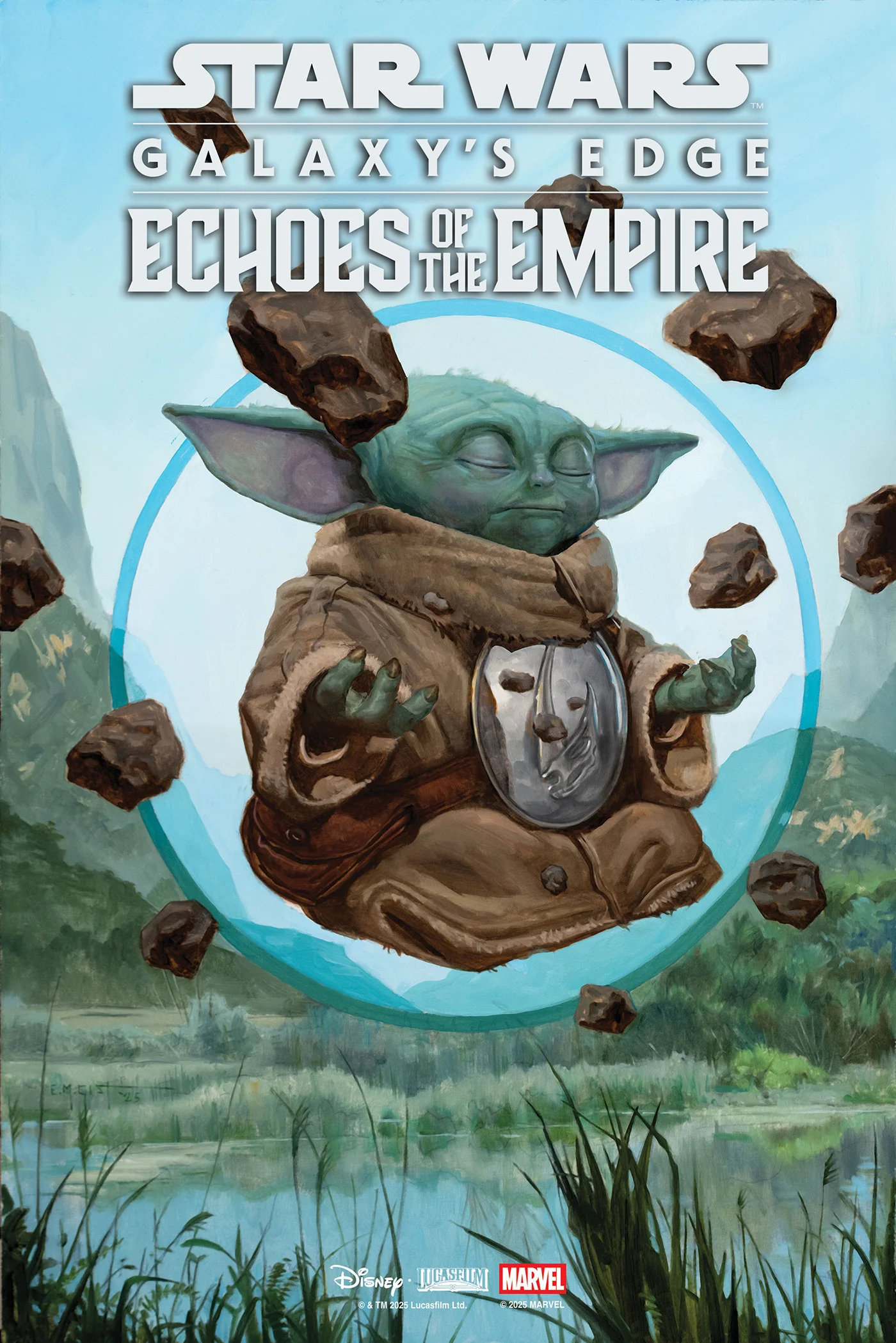 Star Wars Galaxy'S Edge Echoes Of The Empire #1 B E.M. Gist Mandalorian & Grogu Variant (04/22/2026) Marvel