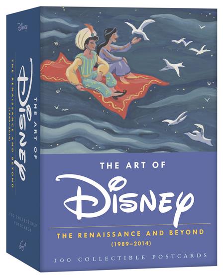 DISNEY THE ART OF DISNEY THE RENAISSANCE AND BEYOND 1989-2014 100 COLLECTIBLE POSTCARDS (05/06/2026) CHRONICLE BOOKS