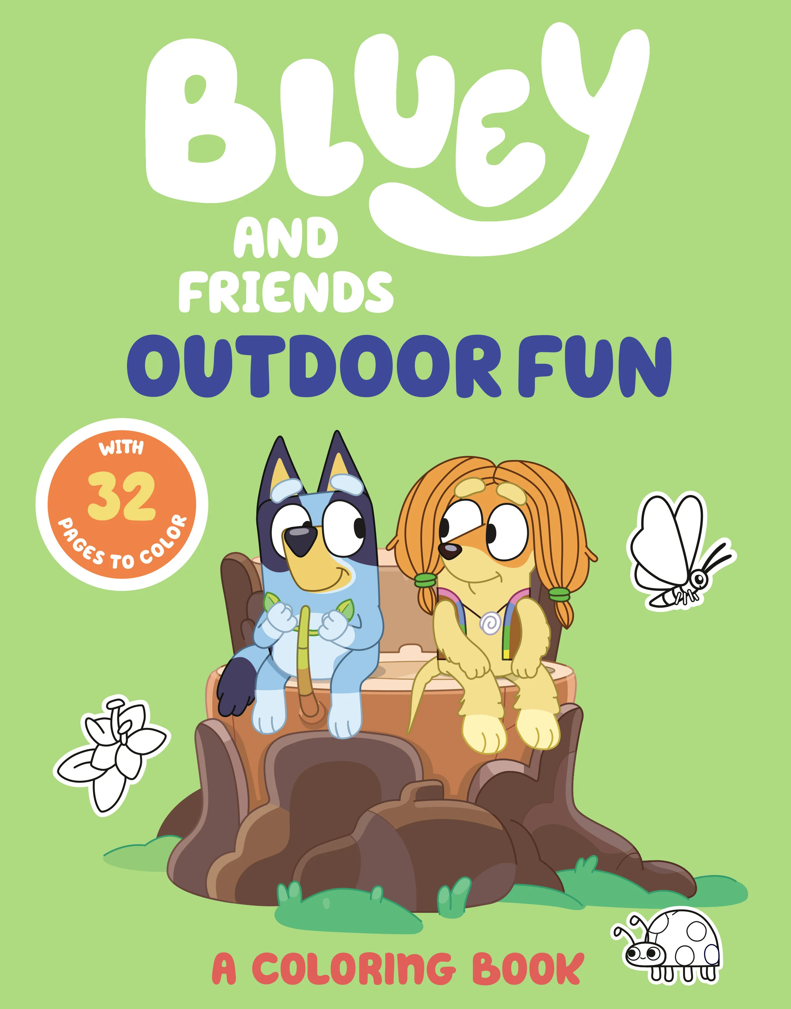 Bluey And Friends: Outdoor Fun: A Coloring Book Tp (02/16/2026) Penguin Young Readers Group