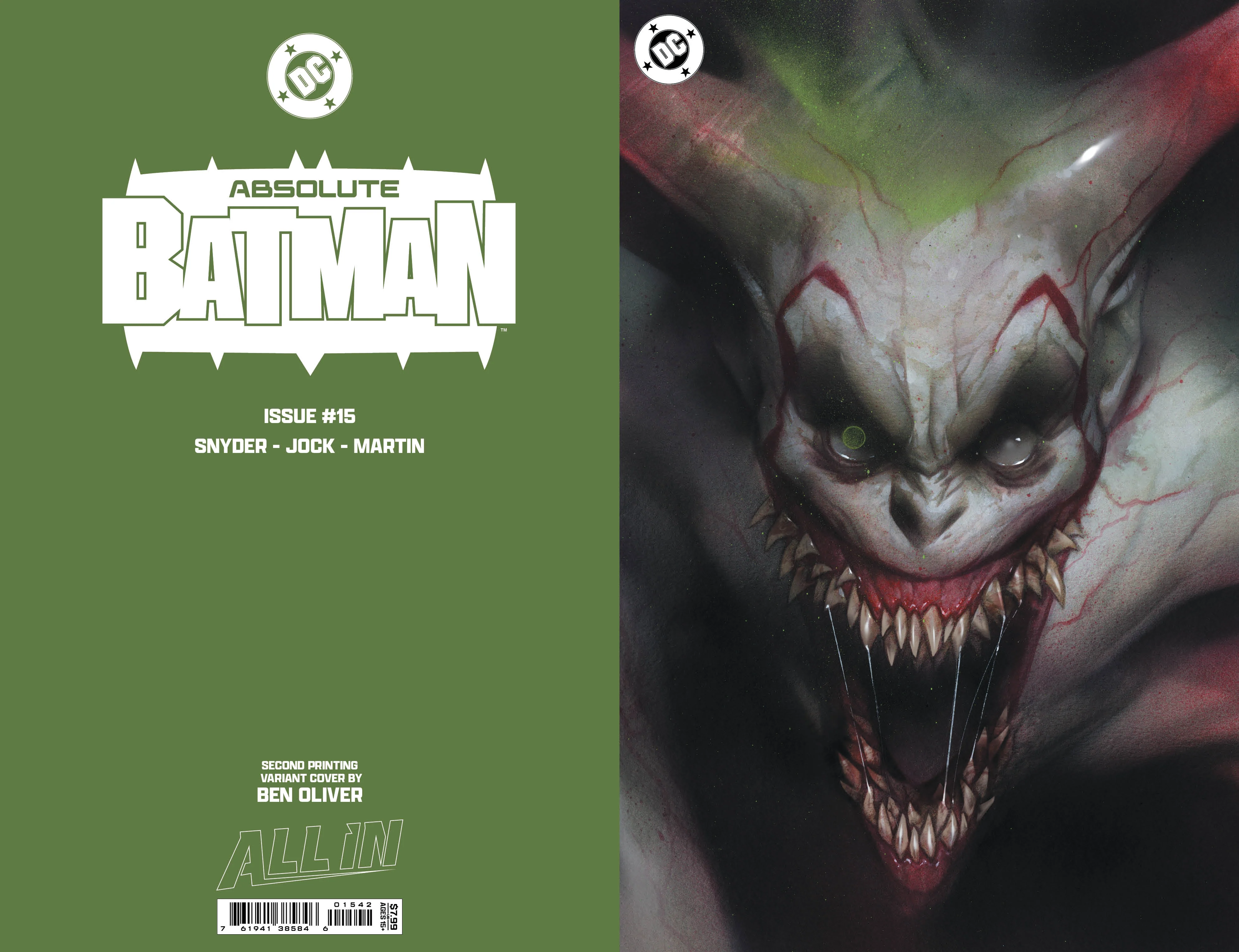 Absolute Batman #15 2nd Print E Ben Oliver Foil Variant (02/11/2026) Dc - Image 2