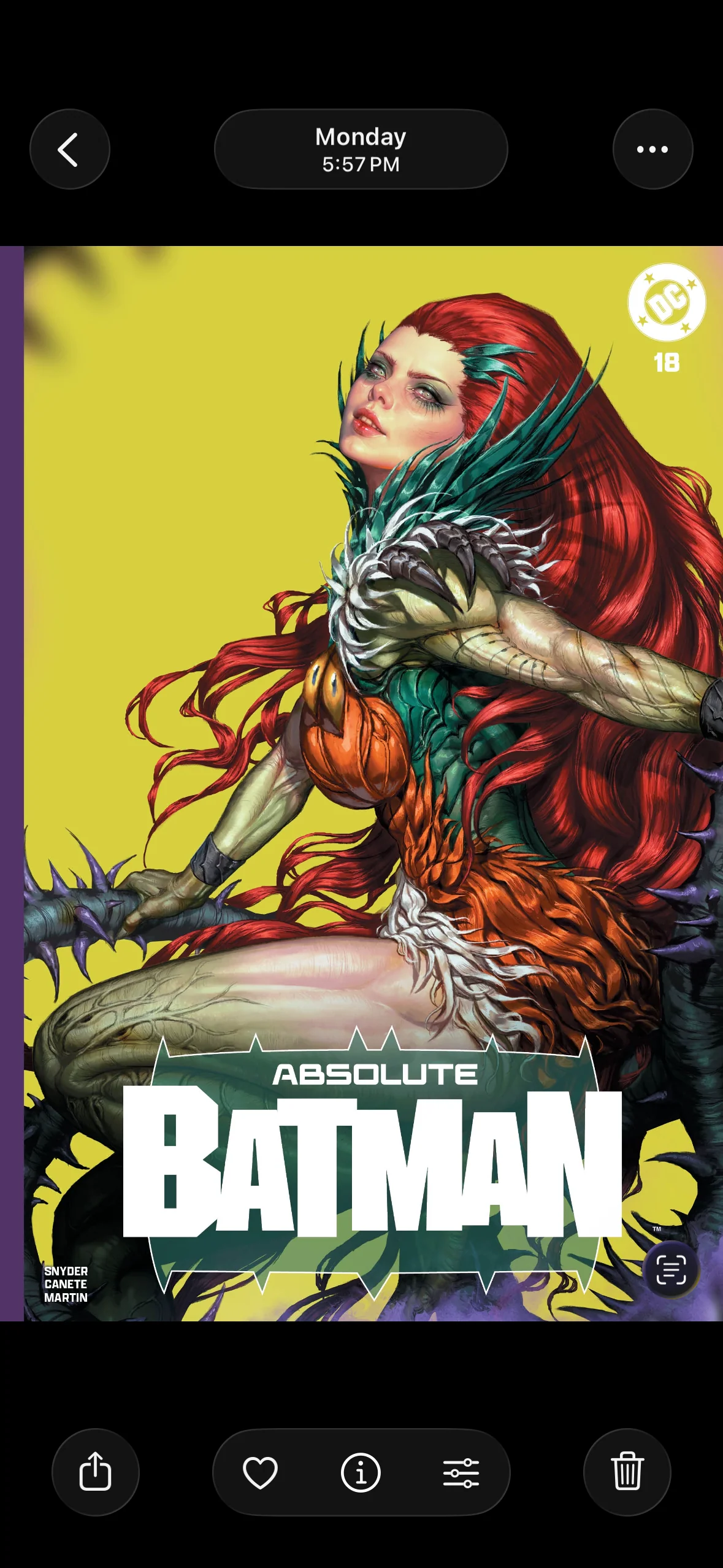 ABSOLUTE BATMAN #18 EOM LTD TO 1000 Options TRADE/ VIRGIN FOIL MEGACON (1st COURT OF THE OWLS)