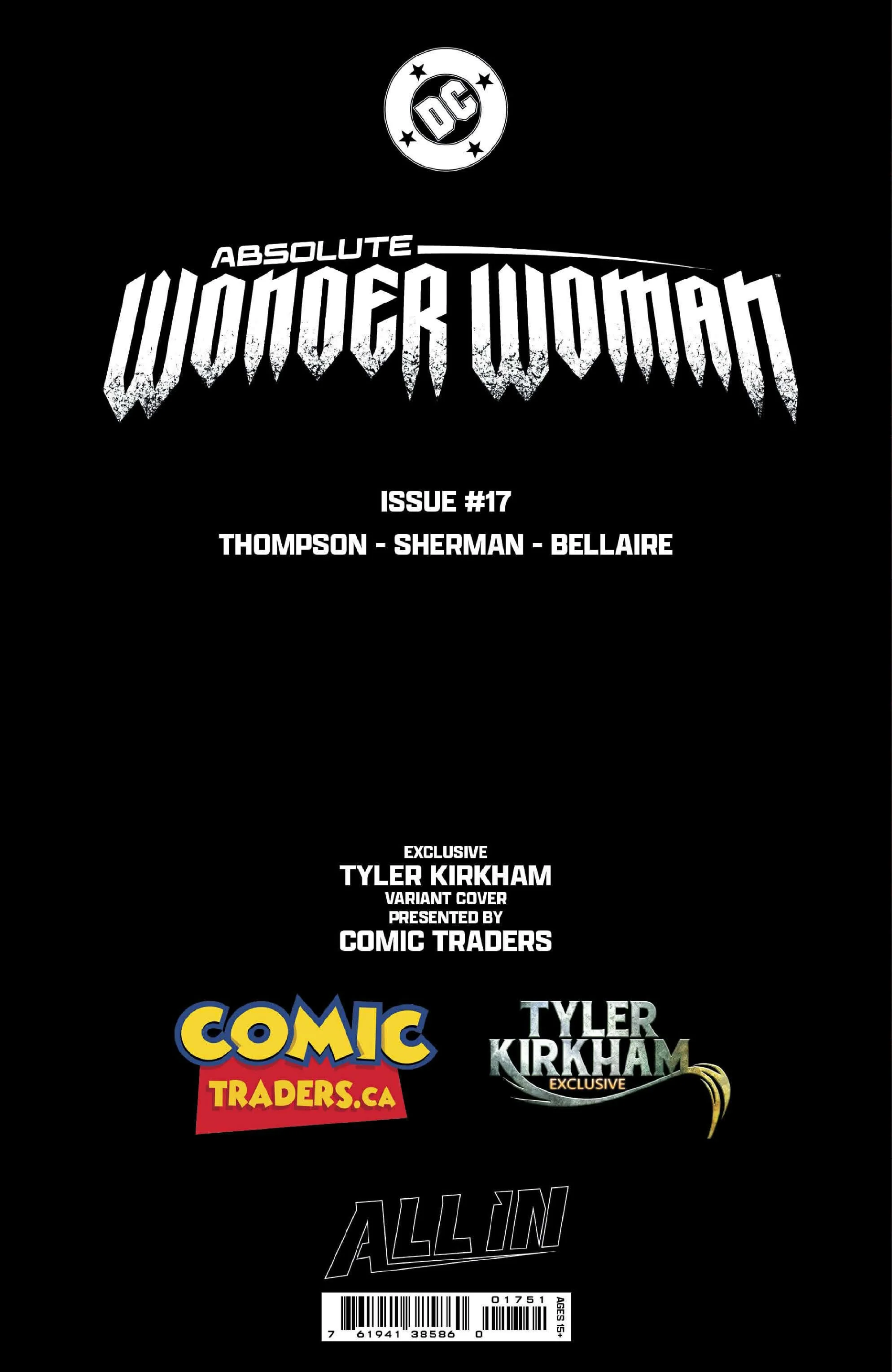 ABSOLUTE WONDER WOMAN #17 TYLER KIRKHAM EXCLUSIVE VAR (02/25/2026) - Image 2
