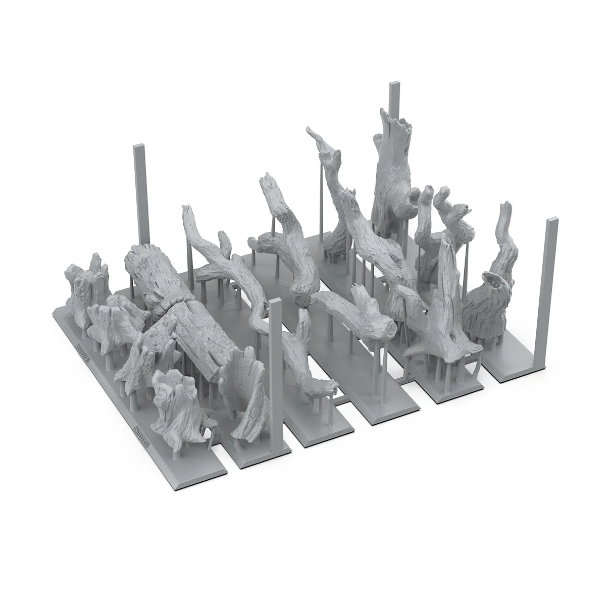 AK Interactive Basing Bits: Dead Tree Basing (17 Pieces) - Image 2