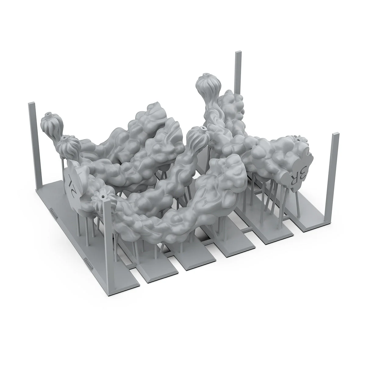 AK Interactive Basing Bits: Jump-Pack Trail FX (6 Pieces) - Image 2