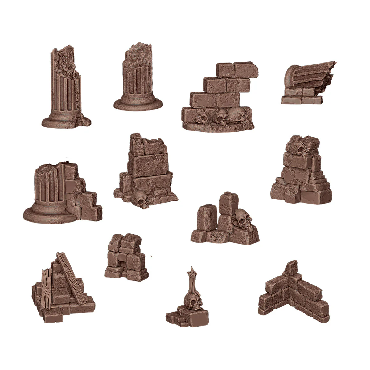 AK Interactive Basing Bits: Village Ruins (12 Pieces) - Image 3