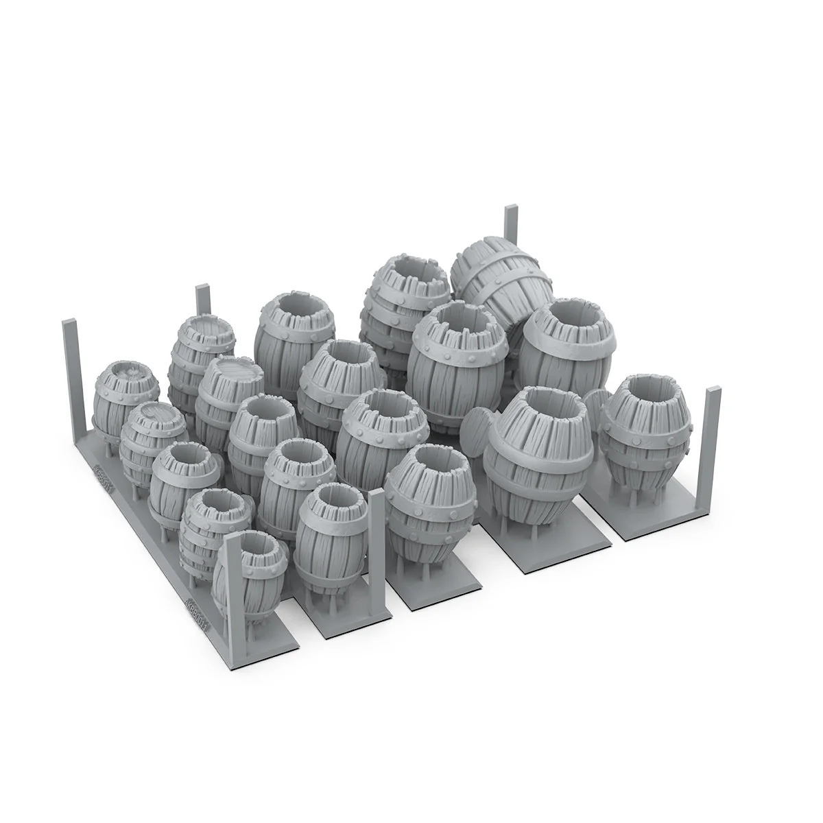 AK Interactive Basing Bits: Wood Barrels (32 Pieces) - Image 2