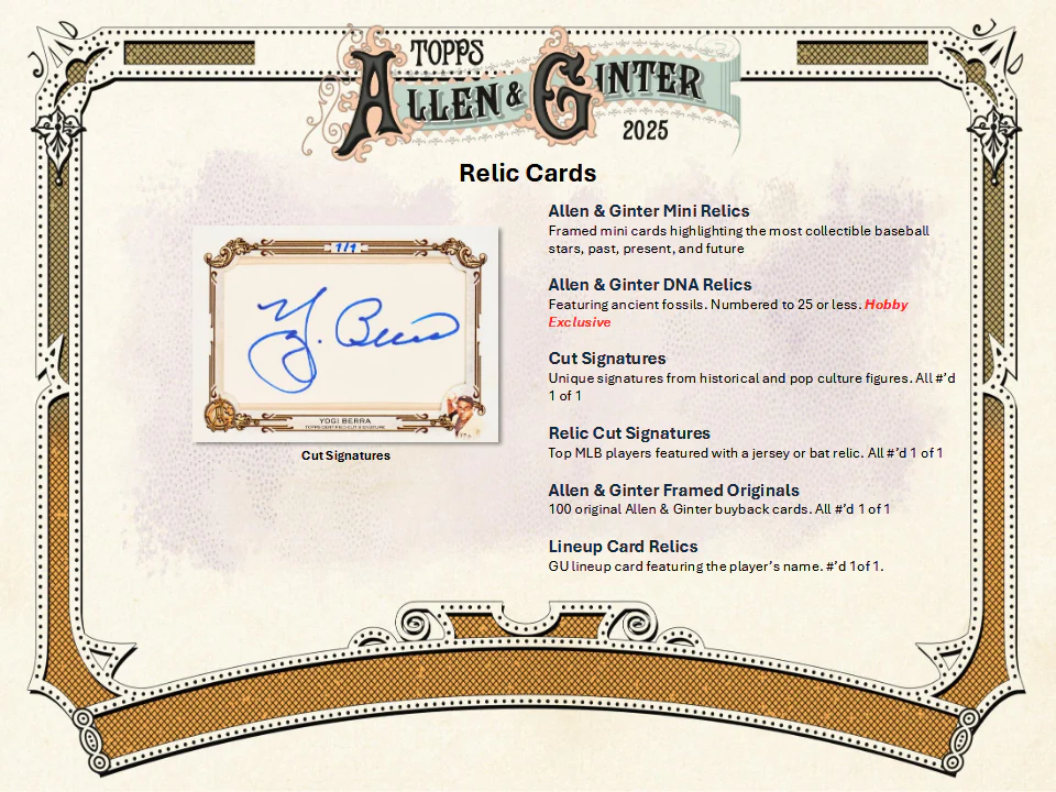 Allen & Ginter Baseball Topps 2025 Value Box - 8 Packs (12/10/2025) - Image 7