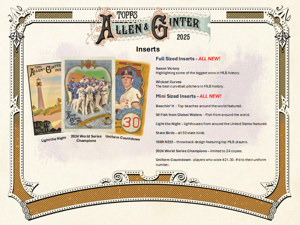 Allen & Ginter Baseball Topps 2025 Value Box - 8 Packs (12/10/2025) - Image 9