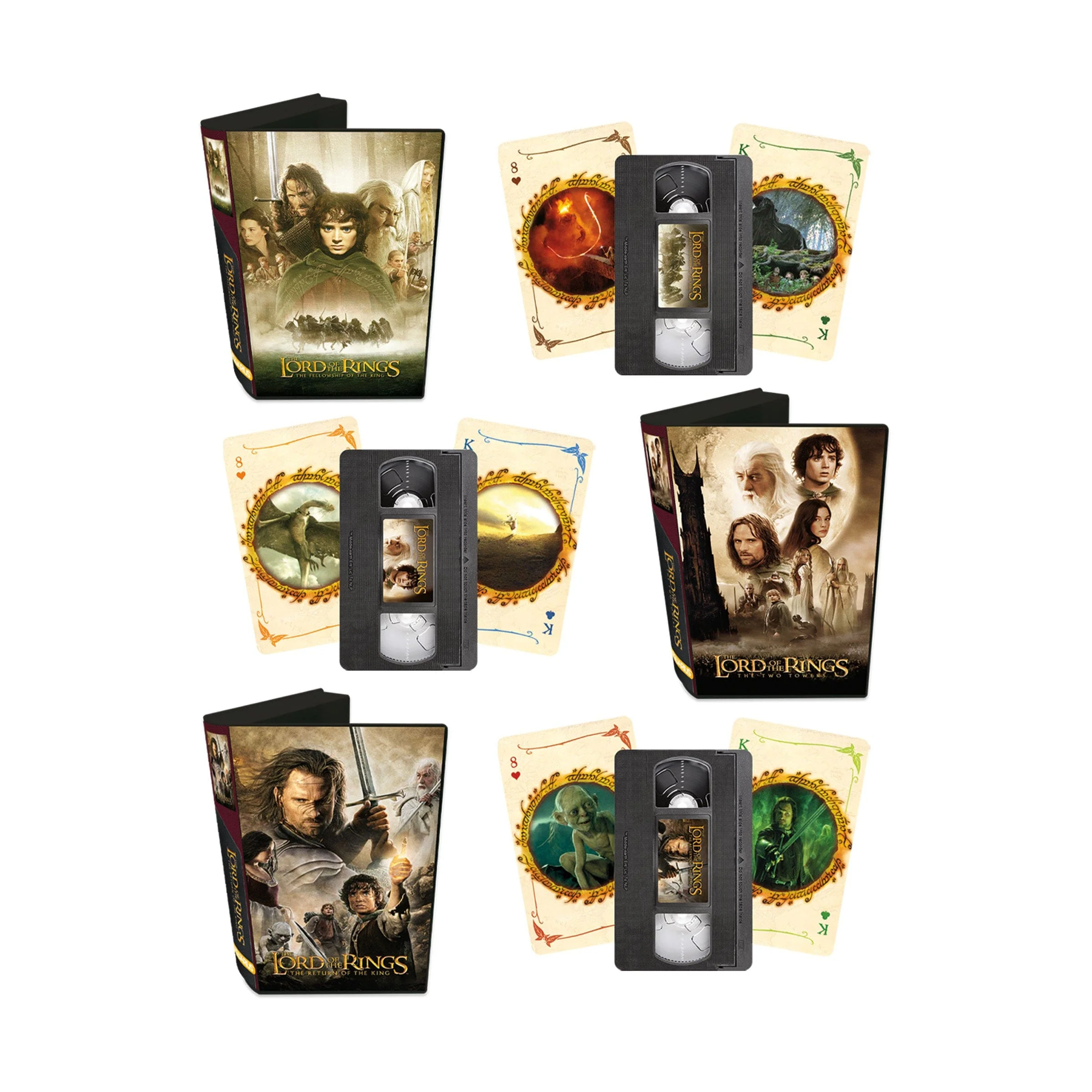 Aquarius Playing Cards: Premium Playing Cards - Lord of the Rings - 25th Anniversary Collector Set (3) - Image 2