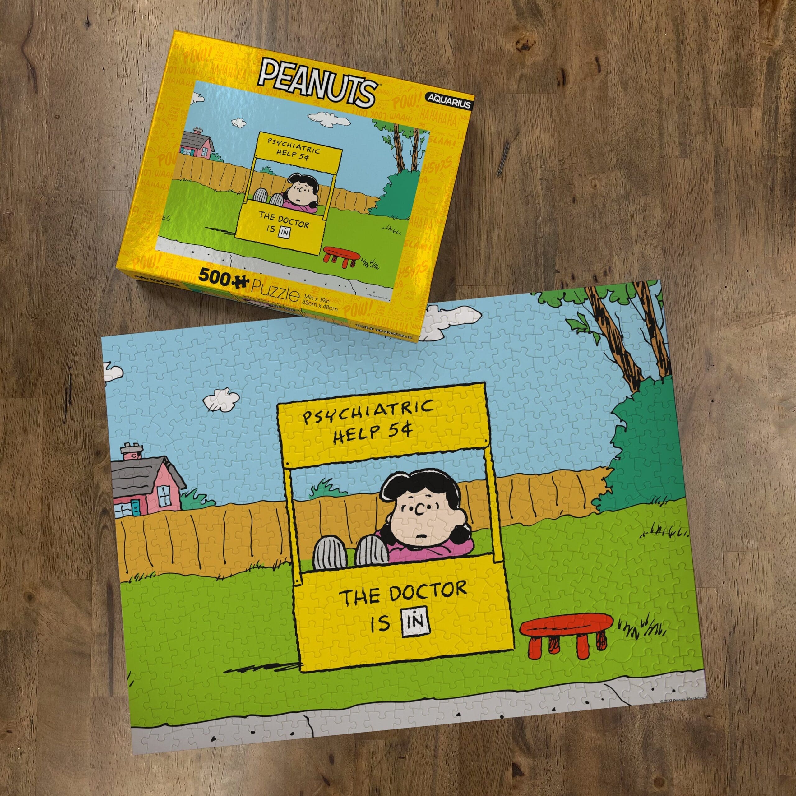 Aquarius Puzzles: Peanuts - Lucy - Doctor is In - Image 2