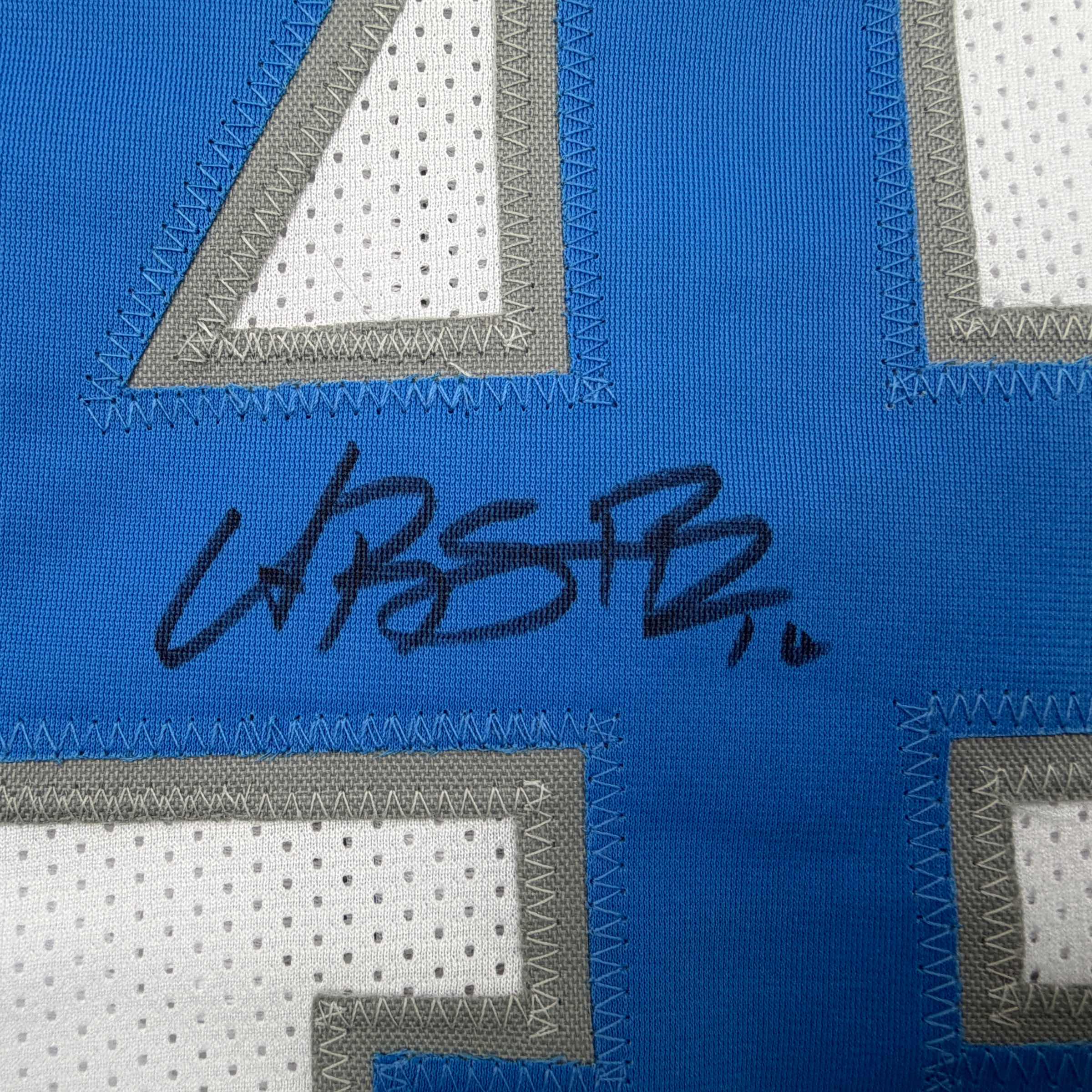 Autographed/Signed Amon-Ra St. Brown Detroit White Football Jersey Beckett BAS COA - Image 3