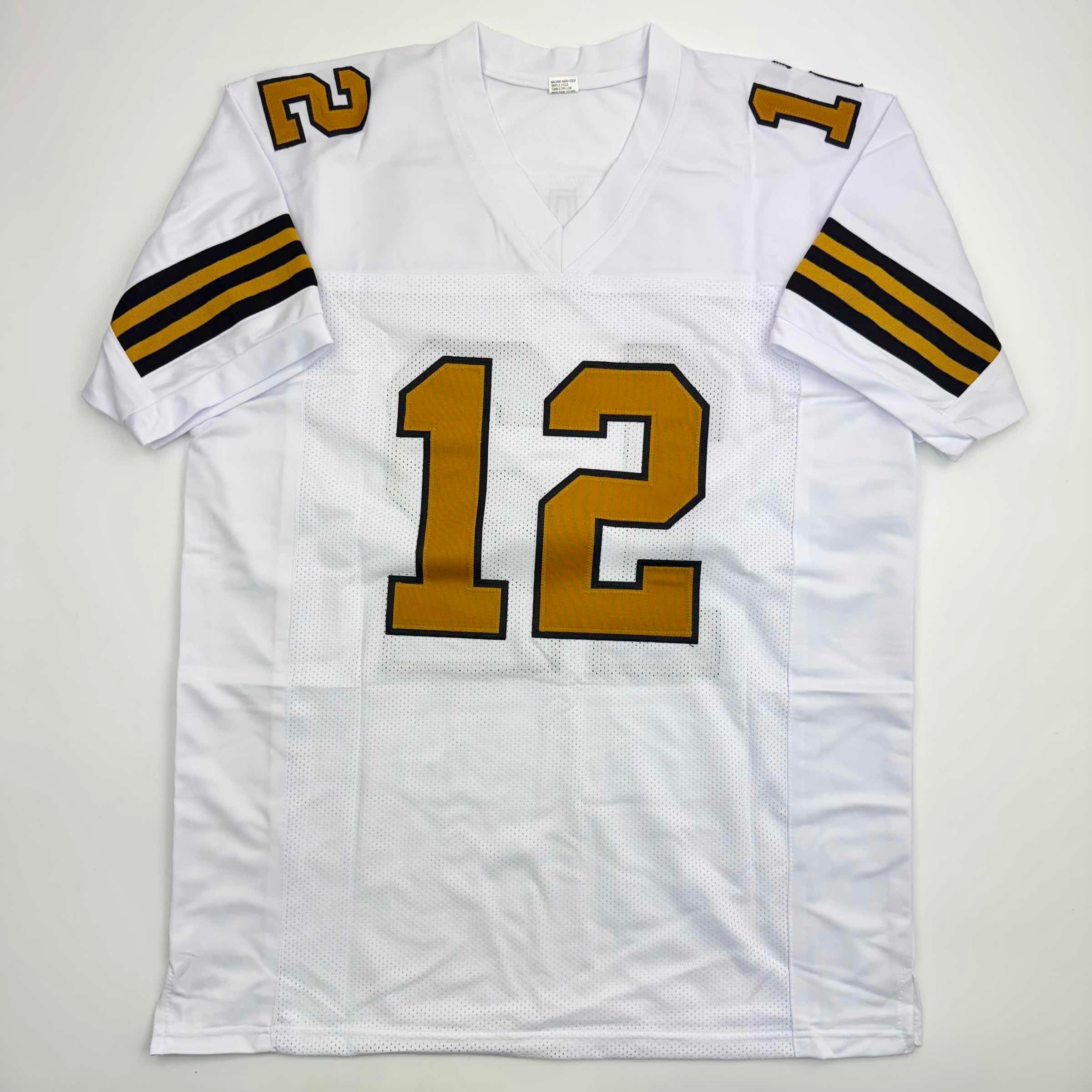 Autographed/Signed Chris Olave New Orleans White Color Rush Football Jersey Beckett BAS COA - Image 4