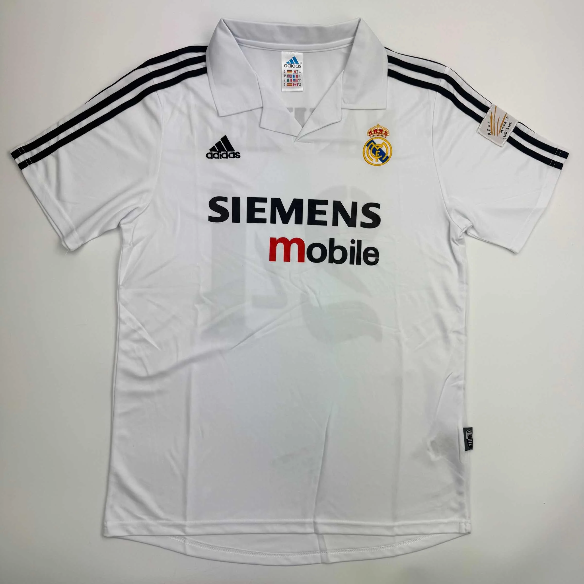 Autographed/Signed Claude Makelele Real Madrid White Soccer Jersey Beckett BAS COA - Image 4