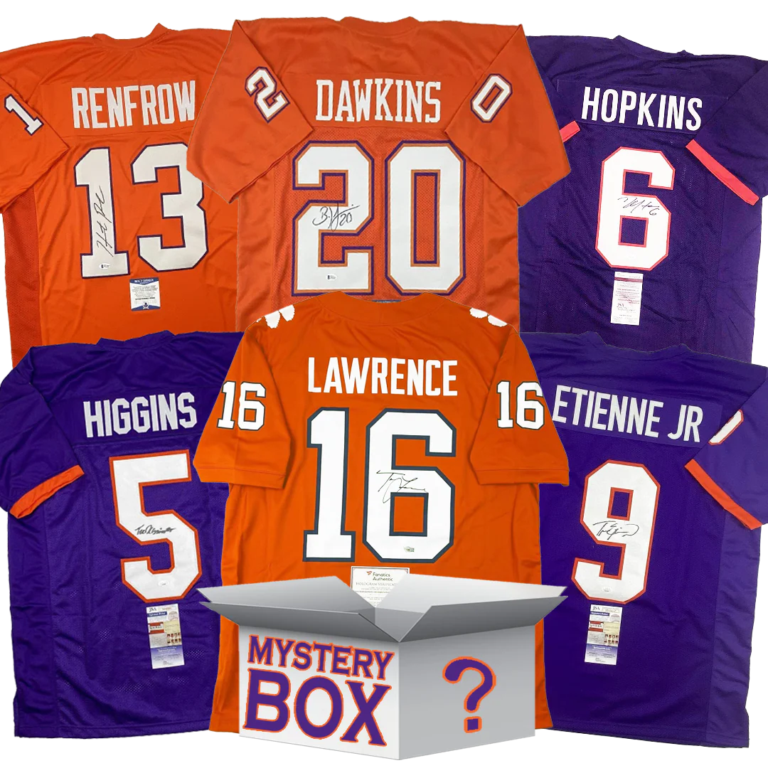 Autographed/Signed Clemson University College Football Jersey Mystery Box with PSA JSA or Beckett COA