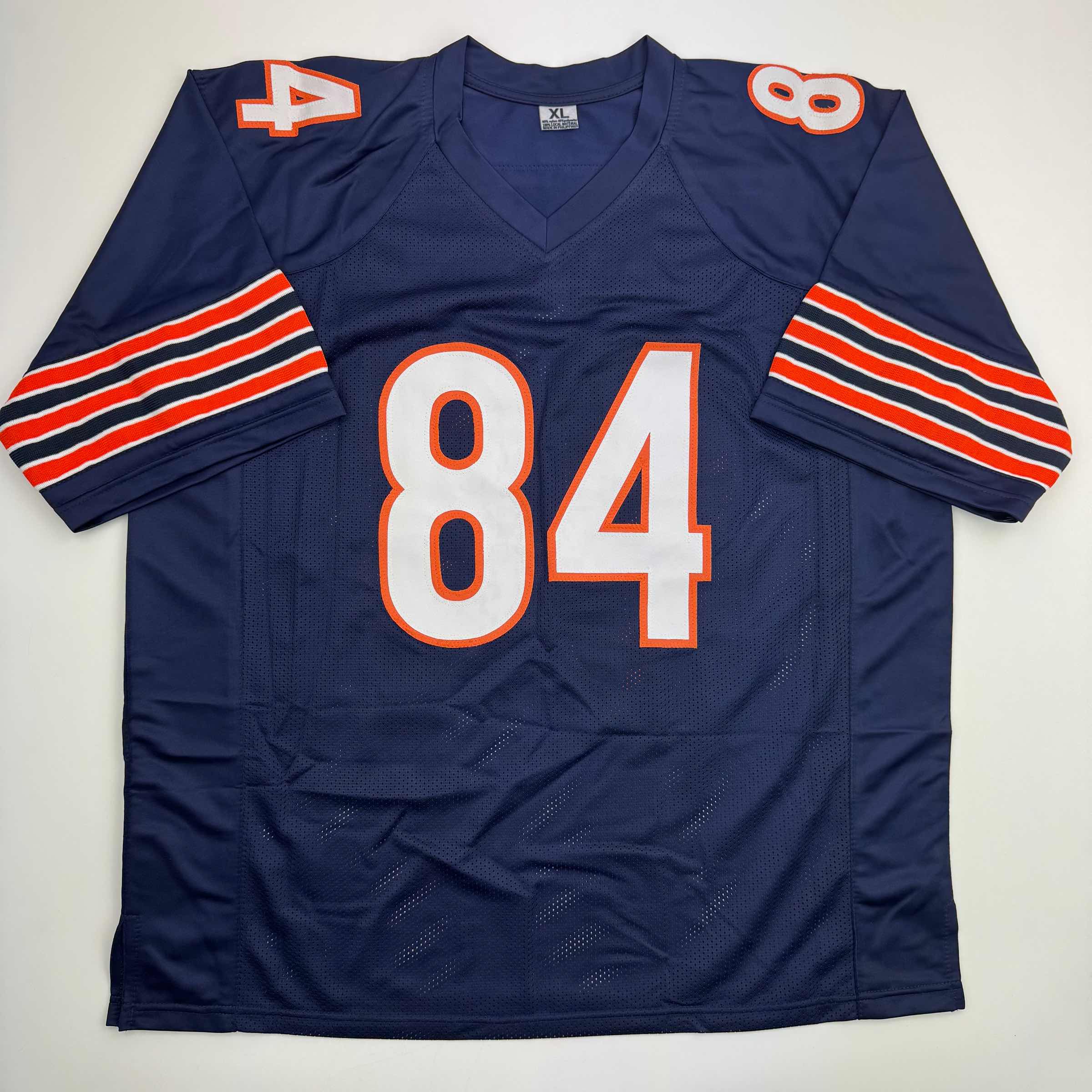 Autographed/Signed Colston Loveland Chicago Blue Football Jersey Beckett BAS COA - Image 4