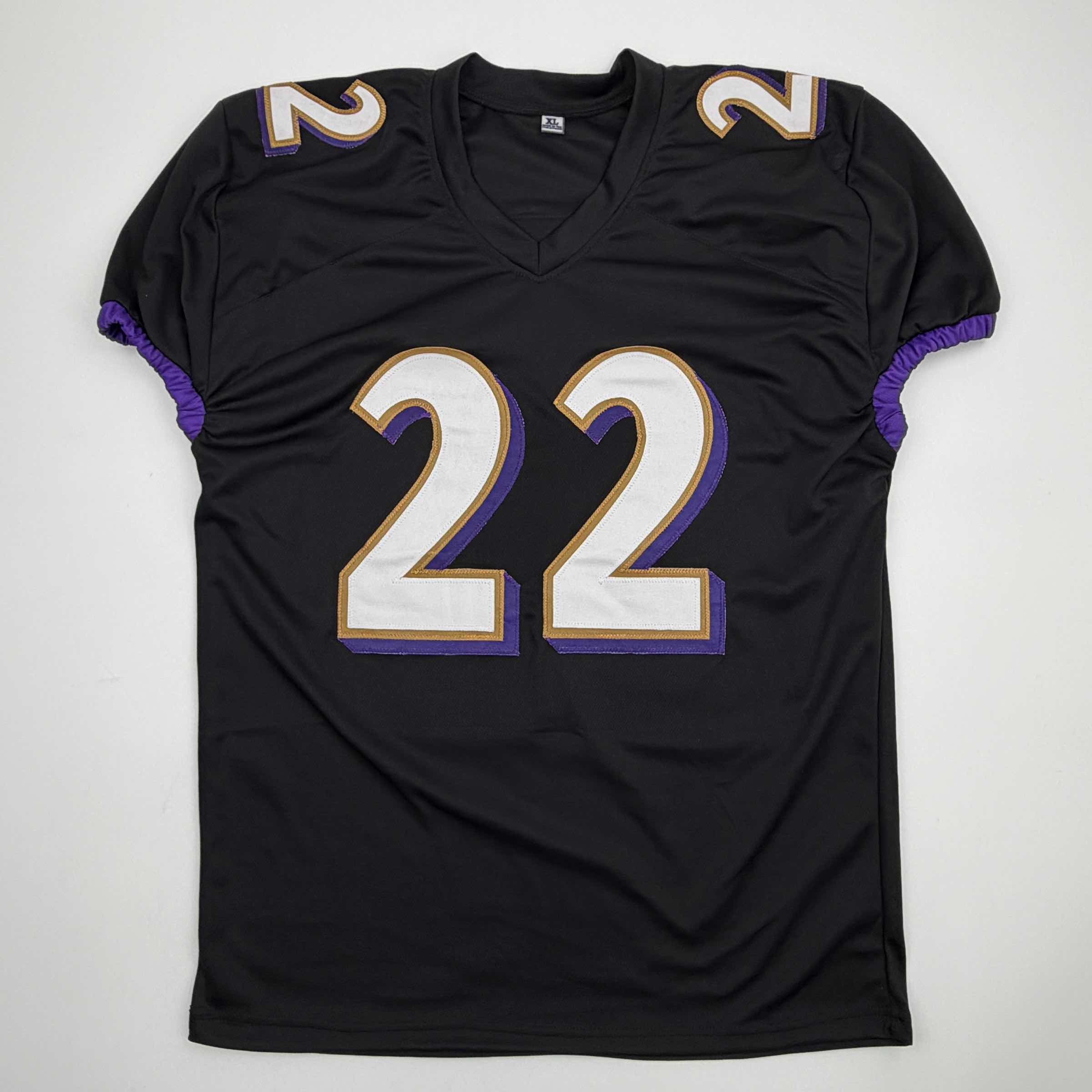 Autographed/Signed Derrick Henry Baltimore Black Football Jersey JSA COA - Image 4