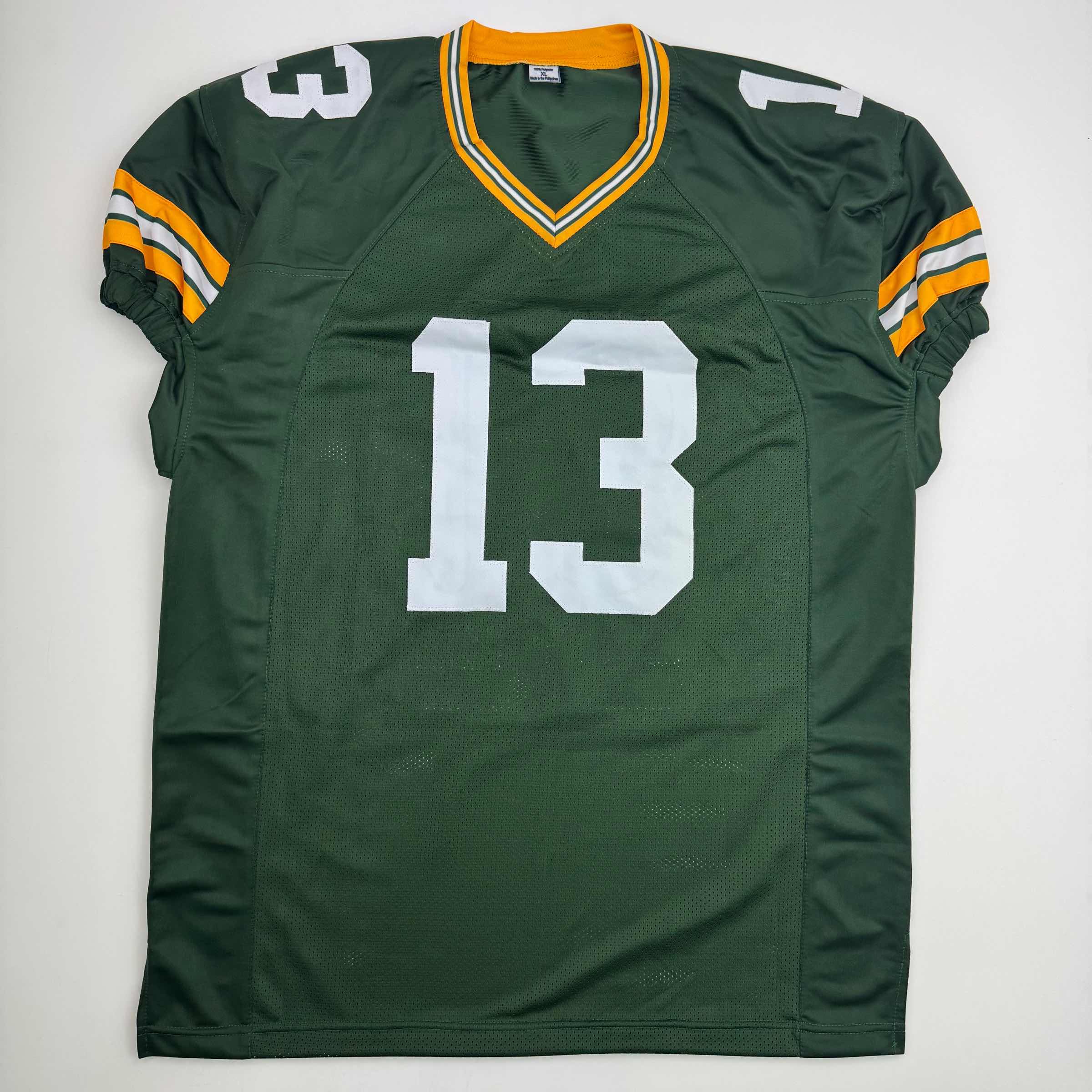 Autographed/Signed Dontayvion Wicks Green Bay Green Football Jersey JSA COA - Image 4